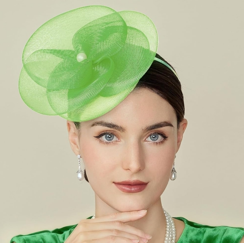 NEW! Spring Green Kentucky Derby Hat - Picture 2 of 4